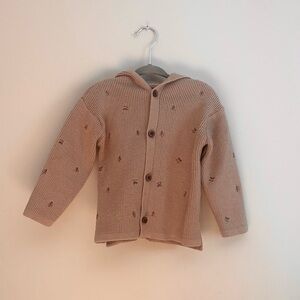 Zara Boys Tree Hooded Cardigan Size 12-18M